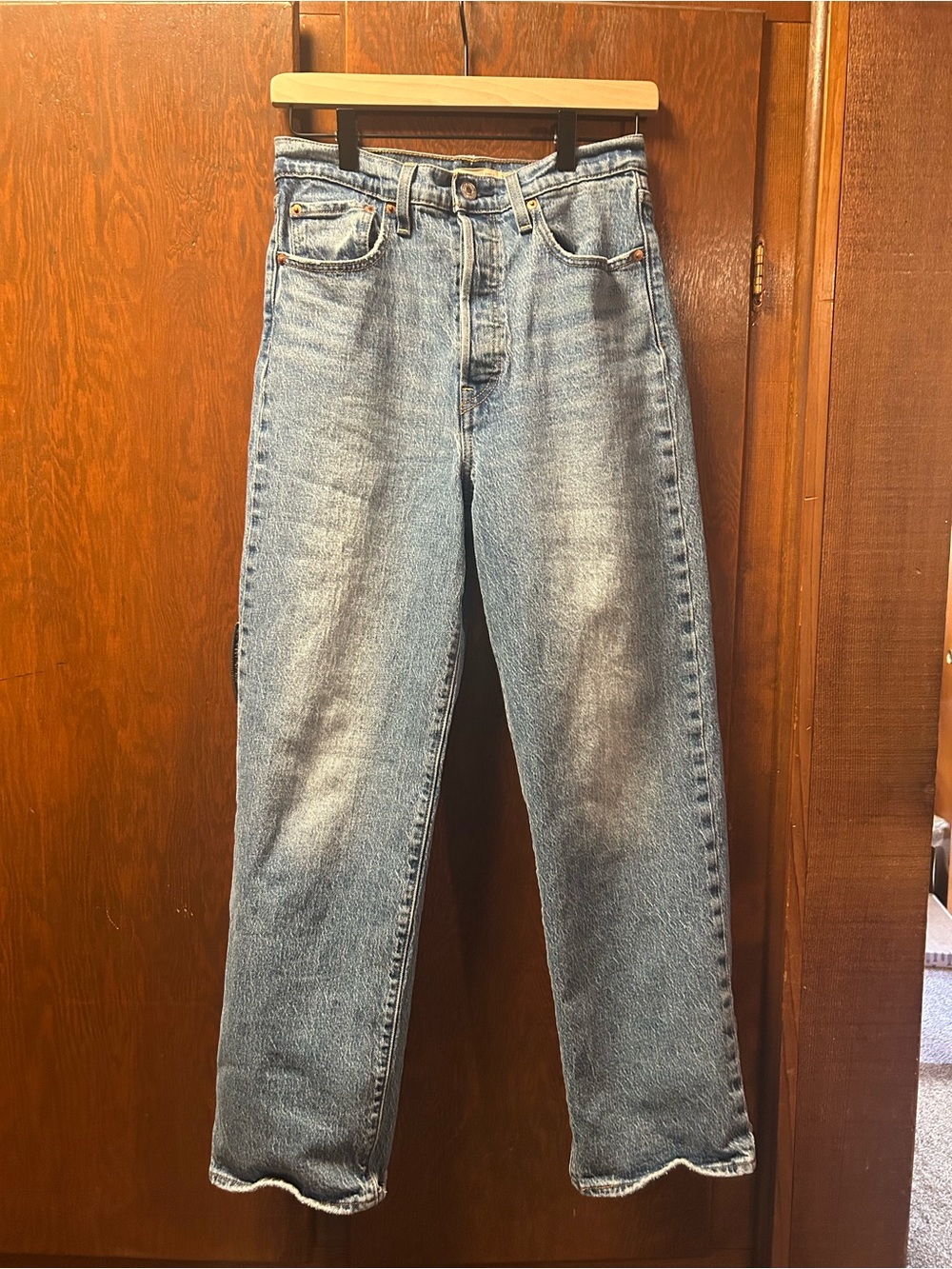 Levi’s Ribcage Straight Ankle 28x29 Light wash